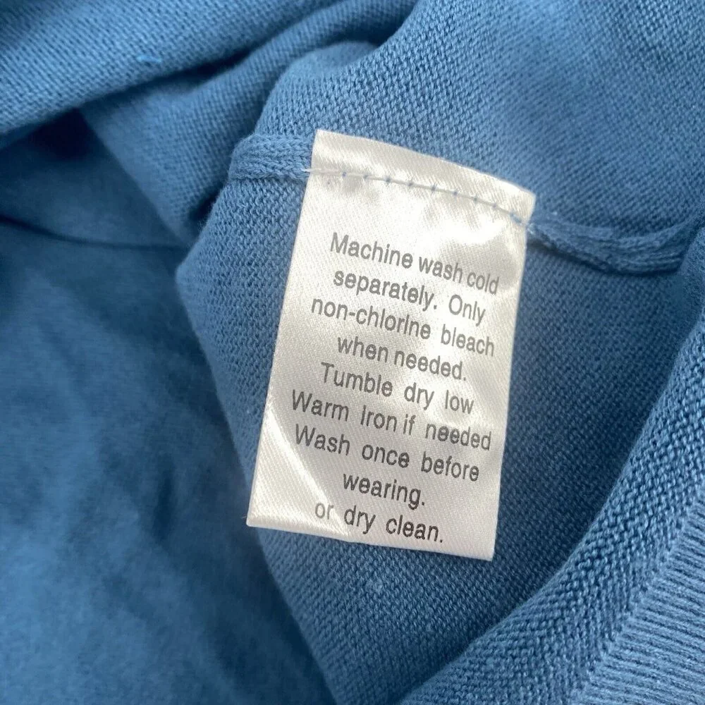 DSTRCT&ROW Mens Size XXL Sweater Collared Blue Stripe Pullover Stitchfix